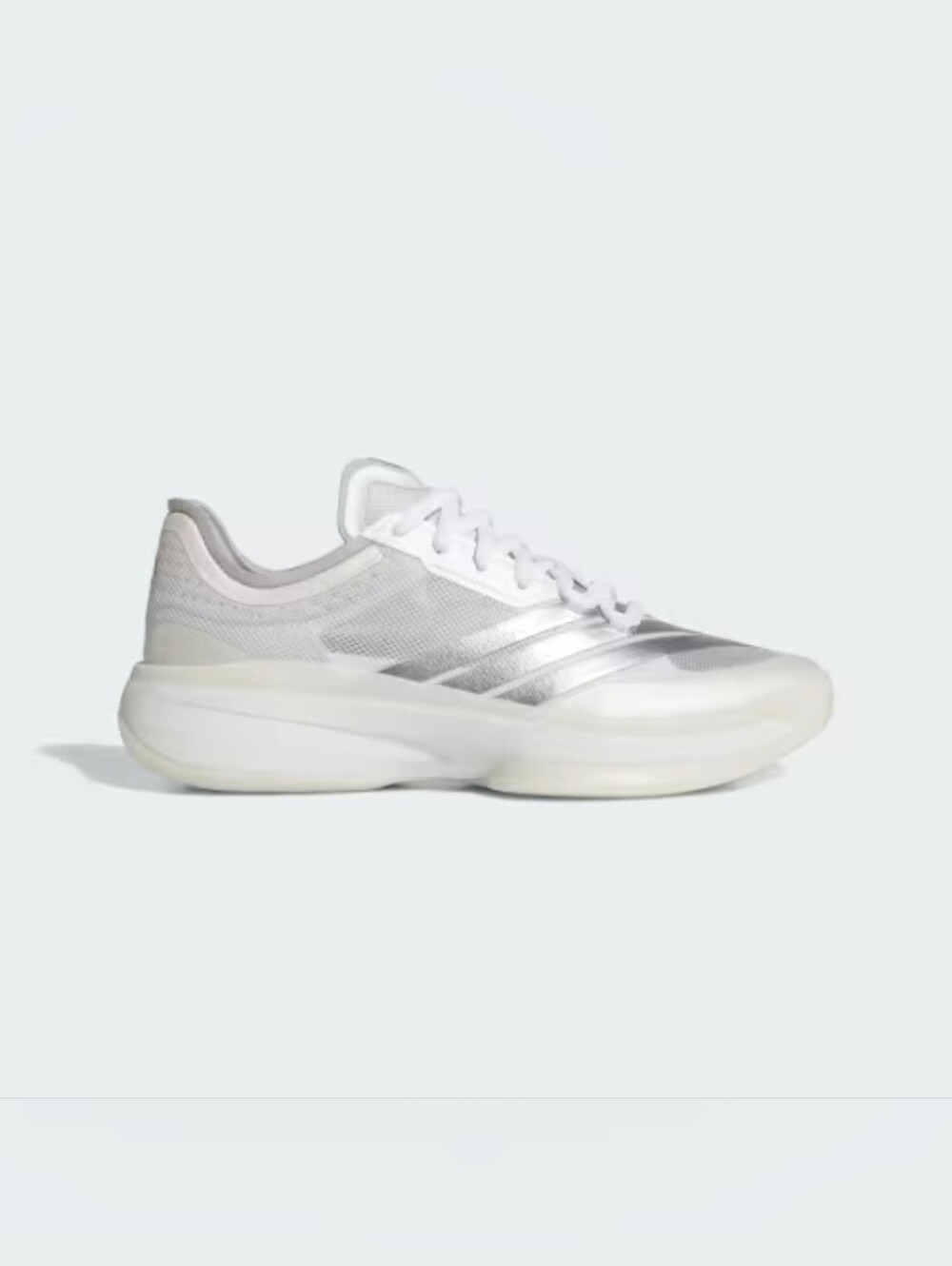 Adidas Mens Adizero Select 3.0 Shoes Size 11.5 In White/Silver NWT Basketball